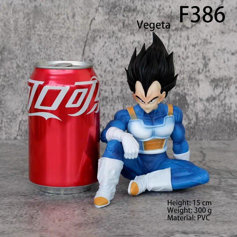 Anime Warrior Sitting Figure Style Vegeta Inspired PVC Statue Desk Decoration Collectible Model Fan Gift Third Party Made