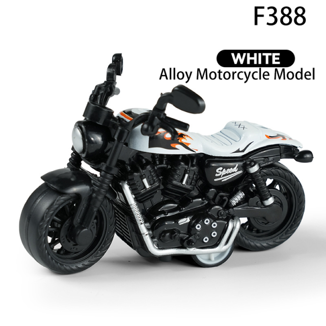 Diecast Pull Back Motorcycle Toy 1:36 Scale Alloy Bike Model for Kids Mini Vehicle Collectible Gift