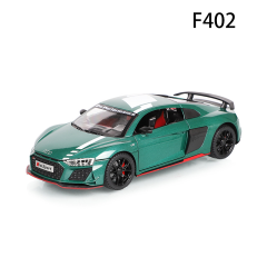 1:24 Alloy Sports Car Model R8 V10 Diecast Toy Car Realistic Metal Vehicle Model for Kids Collectible Display Gift