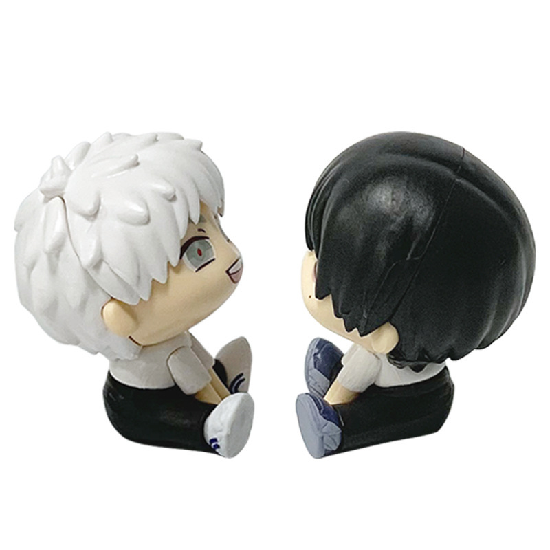 Anime Chibi Sitting Figure Yoshiki Tsujinaka Hikaru Indou Duo Style PVC Desk Collectible Model Fan Gift