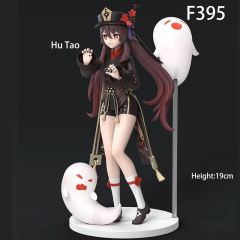 Anime Figure Set Klee Hu Tao Style PVC Collectible Models Cute Playful Characters Desk Decoration Gift Multiple Options