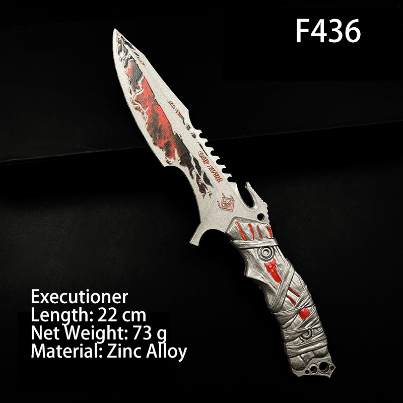 Delta Action Executioner Knife Model S8 Season Game Inspired Alloy Collectible Replica Unsharpened Metal Toy Display Prop Gift
