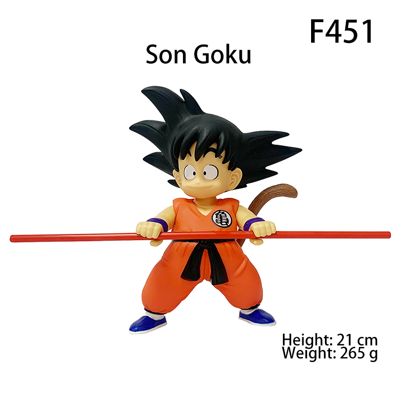 Dragon Ball Figures Set Goku Krillin Chiaotzu Yajirobe Popo Anime Collectible Toy Model Desk Decoration Gift Statues