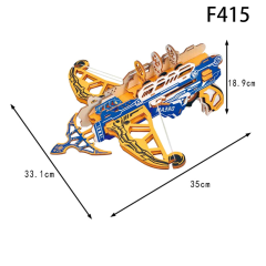 3D Wooden Puzzle Robot Model DIY Assembly Toy Poplar Wood Kit for Kids Adults Educational Building Gift