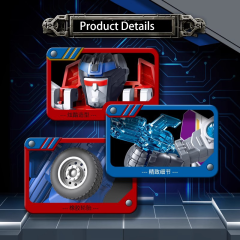 Transforming Robot Toy Plane Model Inertia Fighter Jet Action Figure Red Purple Kids Educational Gift