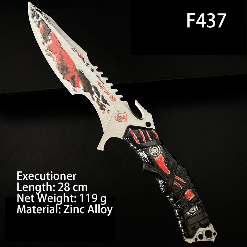 Delta Action Executioner Knife Model S8 Season Game Inspired Alloy Collectible Replica Unsharpened Metal Toy Display Prop Gift