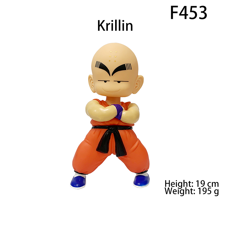 Dragon Ball Figures Set Goku Krillin Chiaotzu Yajirobe Popo Anime Collectible Toy Model Desk Decoration Gift Statues