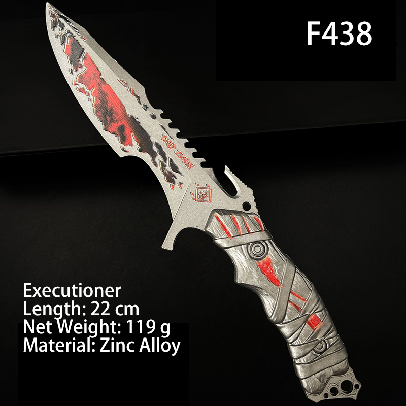 Delta Action Executioner Knife Model S8 Season Game Inspired Alloy Collectible Replica Unsharpened Metal Toy Display Prop Gift