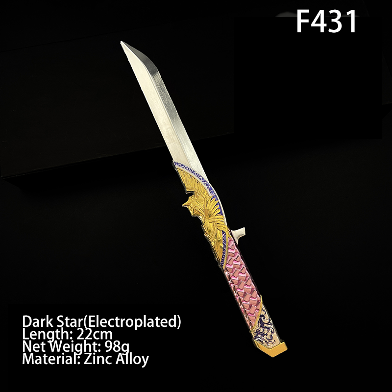 Dark Star Style Knife Model Alloy Prop S8 Inspired Collectible Zinc Alloy Unsharpened Decorative Toy Gift
