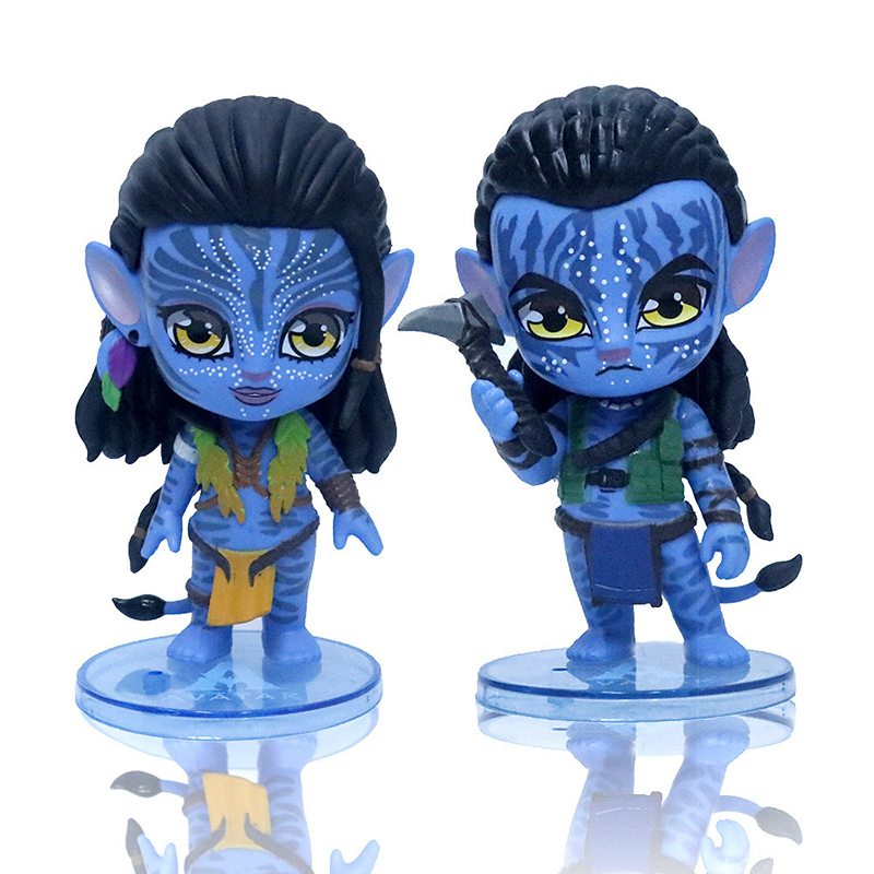 Avatar The Way of Water Jake Sully Neytiri Chibi Figure Cute Collection  Statue Movie Display Toy Gift  Fans ﻿