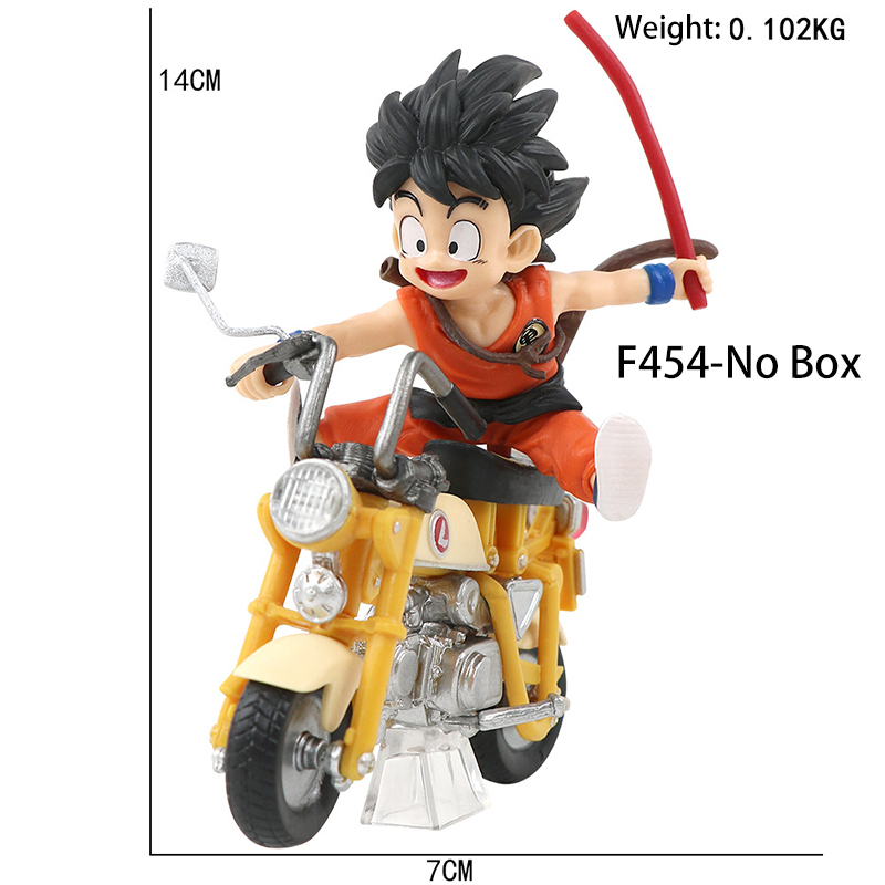 Son Goku Motorcycle Figure Dragon Ball Anime  Statue Collectible Goku Biker Display Model Toy Gift  Fans Desk Decor