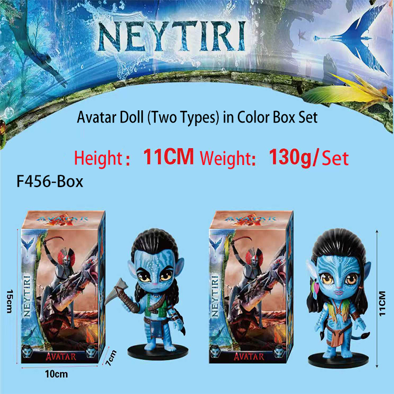 Avatar The Way of Water Jake Sully Neytiri Chibi Figure Cute Collection  Statue Movie Display Toy Gift  Fans ﻿