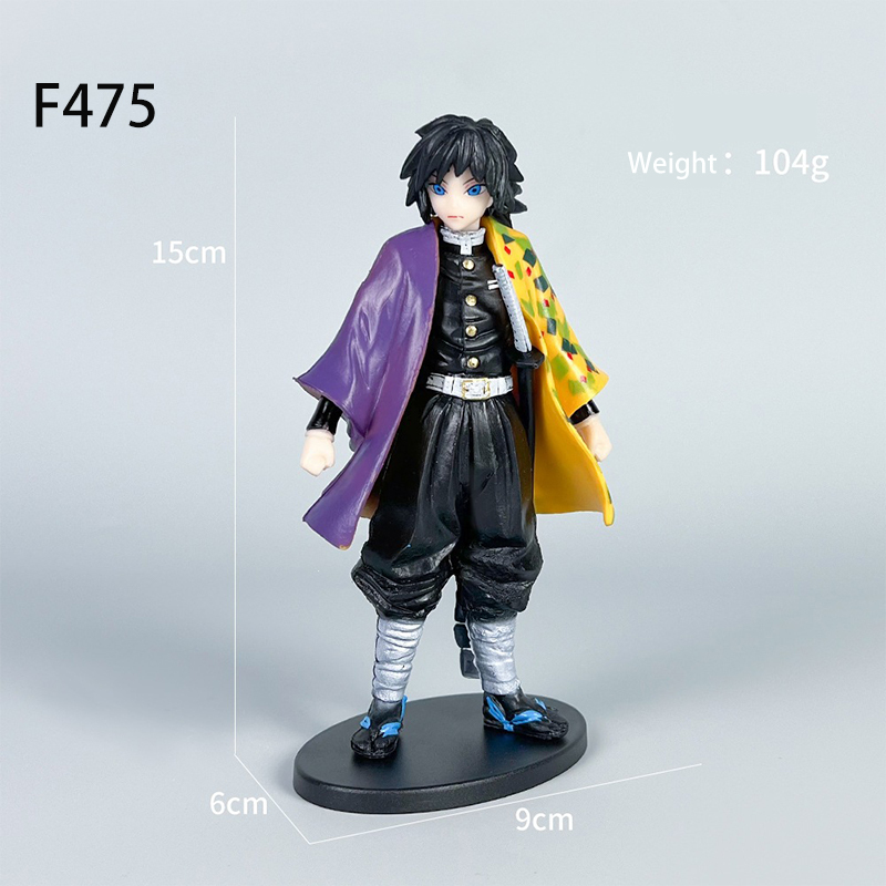 Giyu Tomioka Statue Figure Demon Slayer Anime Collection Kimetsu no Yaiba Water Hashira Toy Gift Decoration