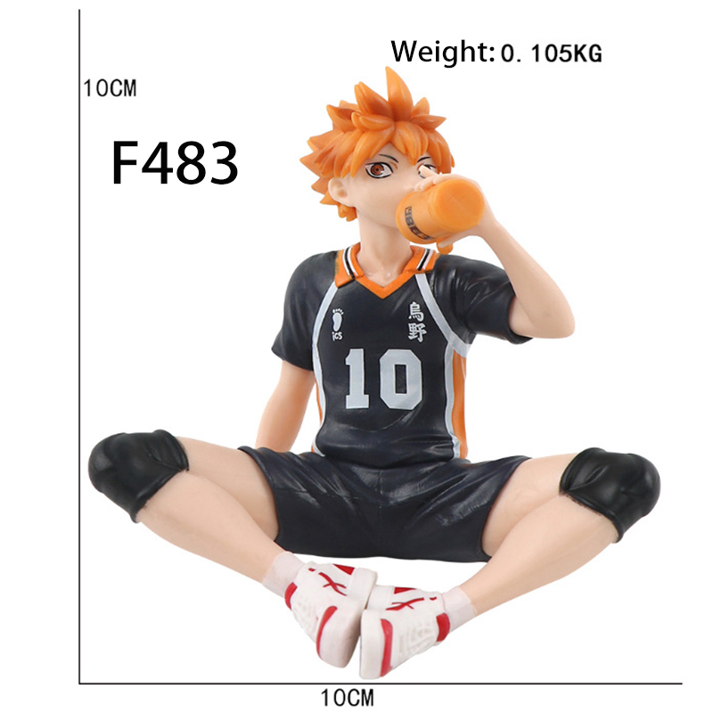 Hinata Shoyo Statue Figure Haikyuu Sitting Pose Anime Collection Volleyball Anime Character Model Toy Gift Decoration