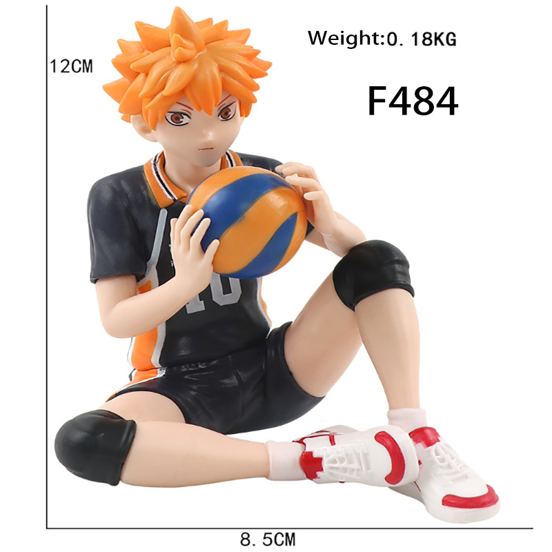 Hinata Shoyo Statue Figure Haikyuu Sitting Pose Anime Collection Volleyball Anime Character Model Toy Gift Decoration