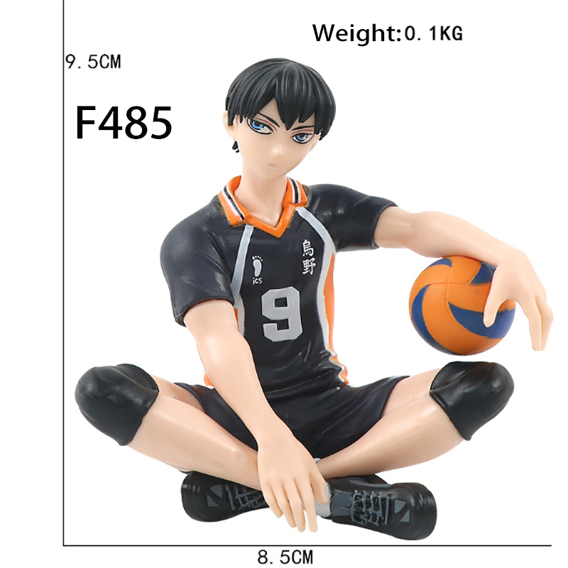 Tobio Kageyama Statue Figure Haikyuu Sitting Pose Anime Collection Volleyball Character Model Toy Gift Decoration