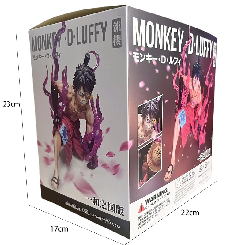 Monkey D Luffy Statue Figure One Piece Ryou Haki Squatting Pose Anime PVC Collection Luffy Gear Model Toy Gift Decoration