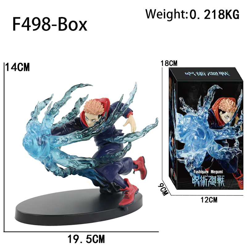 Itadori Yuji Battle Statue Figure Jujutsu Kaisen Anime Collection Fighting Pose Sorcerer Model Toy Gift Decoration