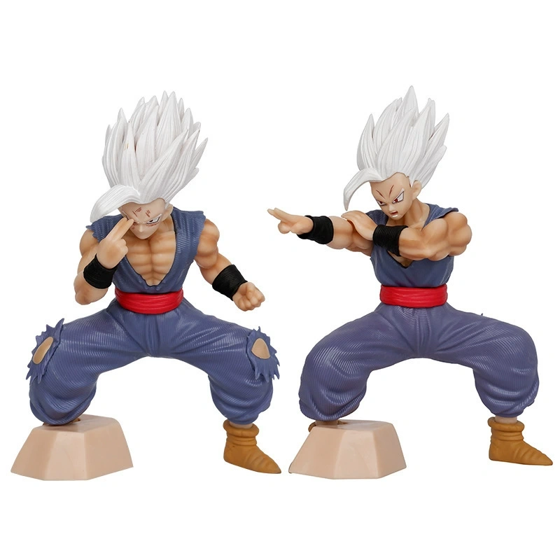 Goku Ultra Instinct Statue Figure Dragon Ball Super Anime Collection Silver Hair Model Toy Gift Decoration Fans