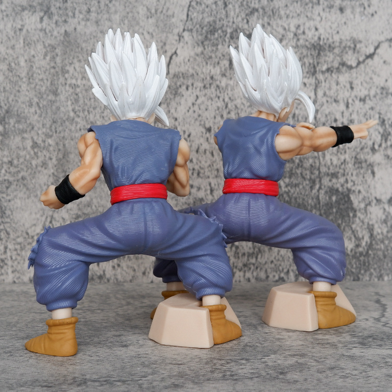Goku Ultra Instinct Statue Figure Dragon Ball Super Anime Collection Silver Hair Model Toy Gift Decoration Fans