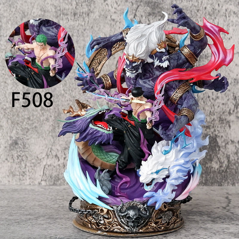 Roronoa Zoro King of Hell Statue Figure One Piece Anime PVC Collection Enma Sword Model Toy Gift Decoration
