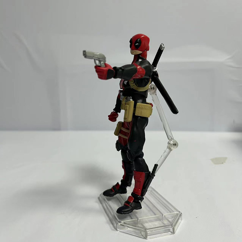 Deadpool Action Figure Movable Joint Marvel Superhero Collection Poseable Model Toy Gift Decoration Fans