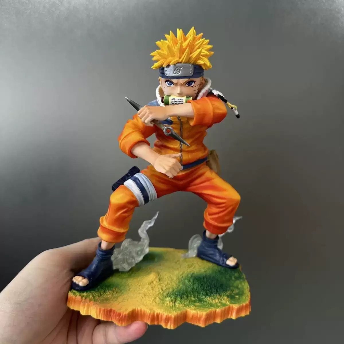 Young Naruto Uzumaki Statue Figure Naruto Anime Collection Childhood Ninja Model Toy Gift Decoration Fans