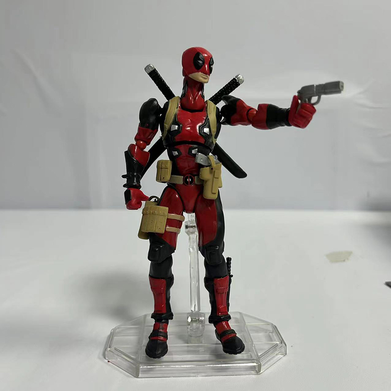 Deadpool Action Figure Movable Joint Marvel Superhero Collection Poseable Model Toy Gift Decoration Fans