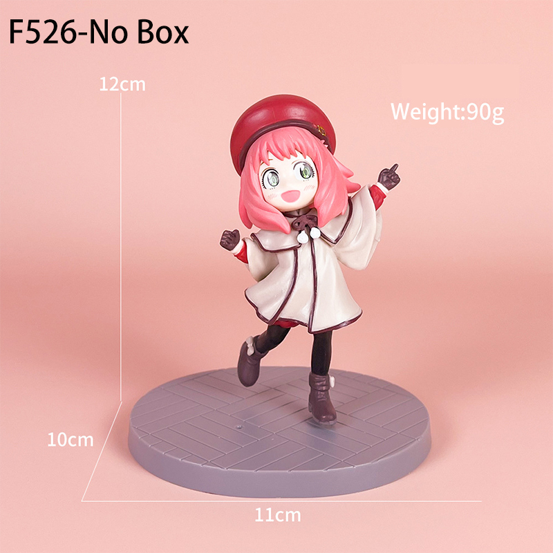 Anya Forger Statue Figure Red Hood Winter Spy x Family Anime Collection Cute Winter Outfit Model Toy Gift Decoration