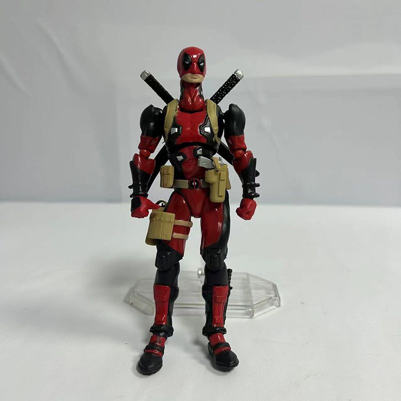 Deadpool Action Figure Movable Joint Marvel Superhero Collection Poseable Model Toy Gift Decoration Fans