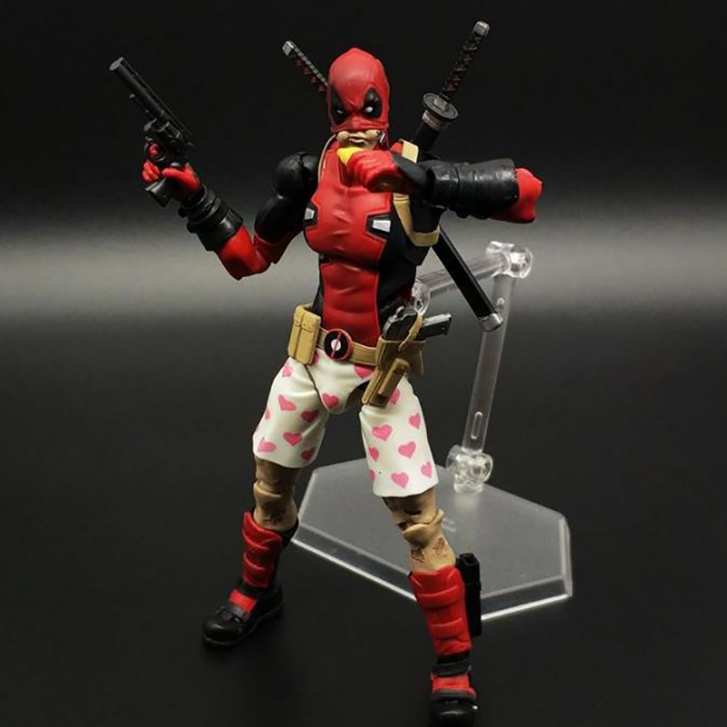 Deadpool Action Figure Movable Joint Marvel Superhero Collection Poseable Model Toy Gift Decoration Fans