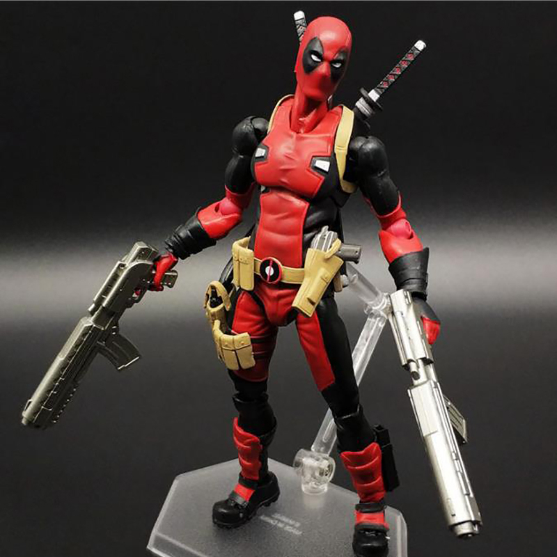 Deadpool Action Figure Movable Joint Marvel Superhero Collection Poseable Model Toy Gift Decoration Fans