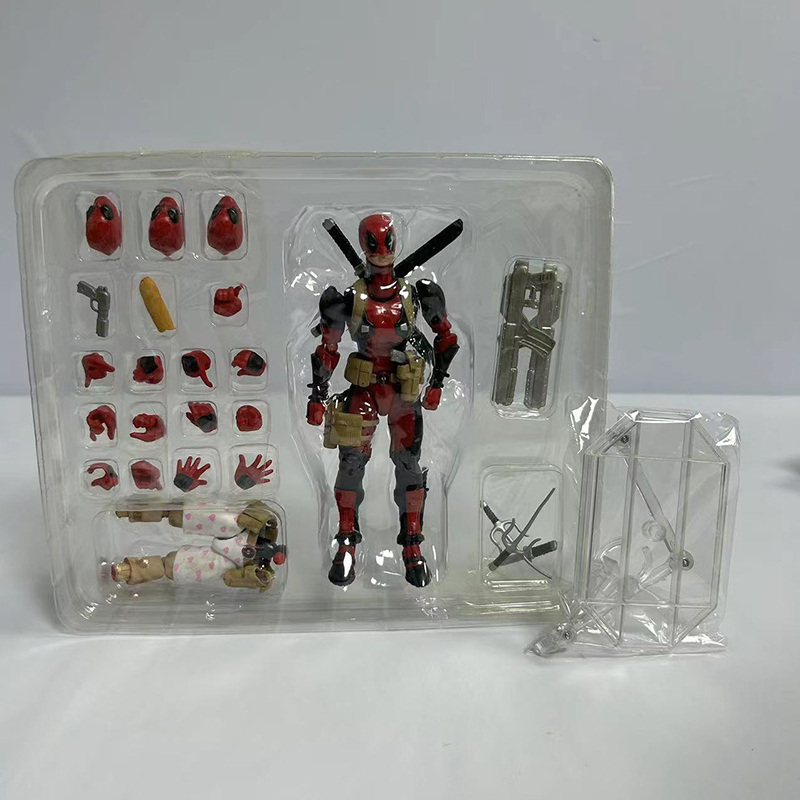 Deadpool Action Figure Movable Joint Marvel Superhero Collection Poseable Model Toy Gift Decoration Fans