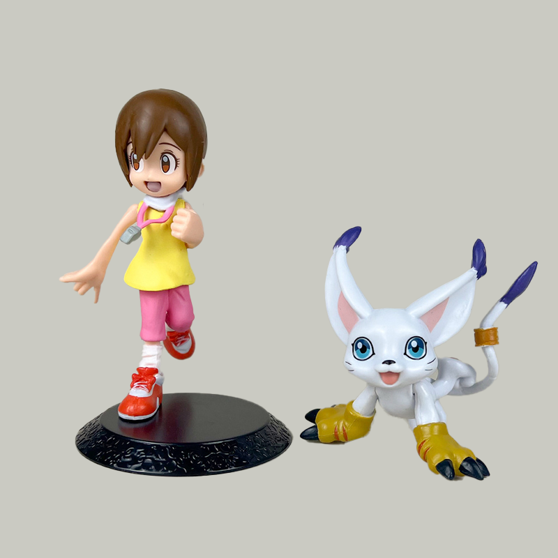 Digimon Angewomon & Gatomon Statue Figure Anime Collection Toy Detailed Model Ornament Gift Fans