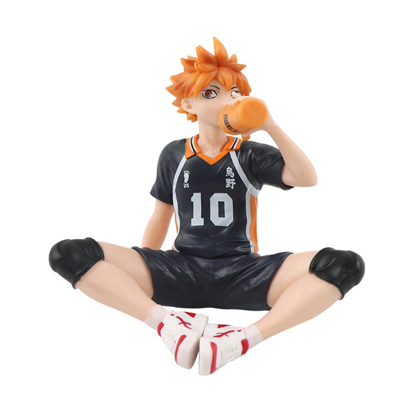 Hinata Shoyo Statue Figure Haikyuu Sitting Pose Anime Collection Volleyball Anime Character Model Toy Gift Decoration