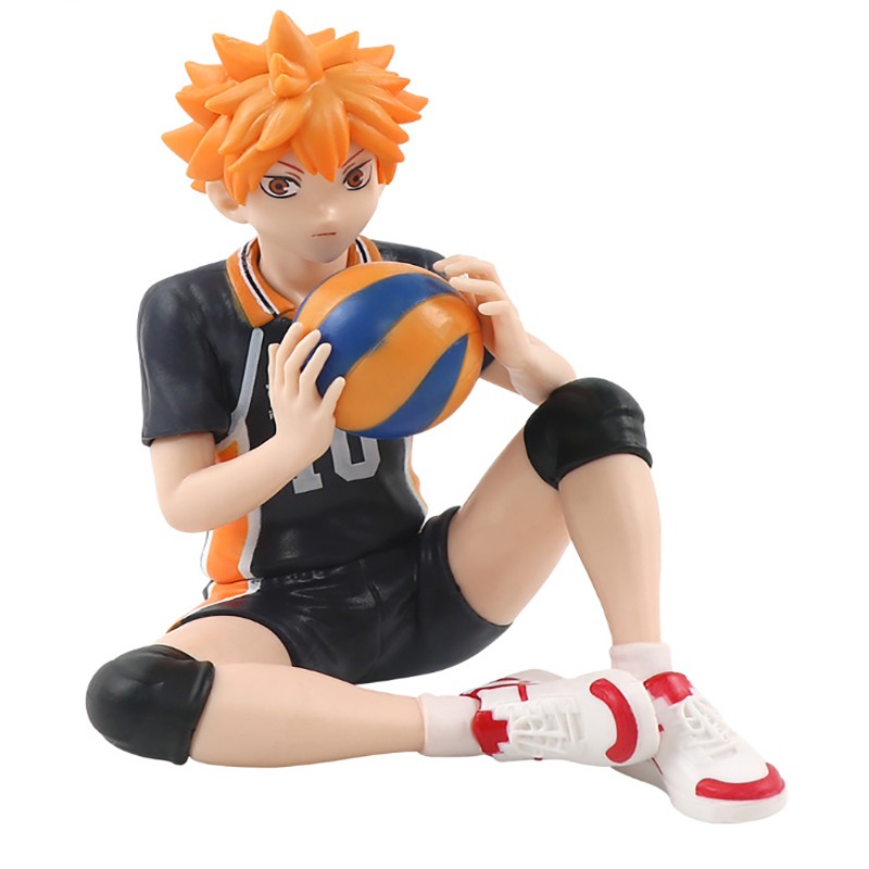 Hinata Shoyo Statue Figure Haikyuu Sitting Pose Anime Collection Volleyball Anime Character Model Toy Gift Decoration