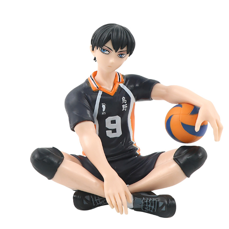 Tobio Kageyama Statue Figure Haikyuu Sitting Pose Anime Collection Volleyball Character Model Toy Gift Decoration