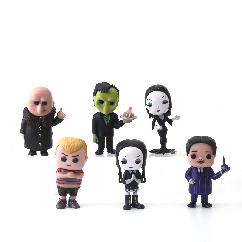 The Addams Family Statue Figure Collection Model Toy High Detail Movie Character Ornament Desk Shelf Decoration Gift Fans
