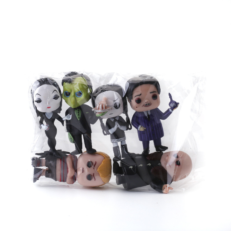 The Addams Family Statue Figure Collection Model Toy High Detail Movie Character Ornament Desk Shelf Decoration Gift Fans