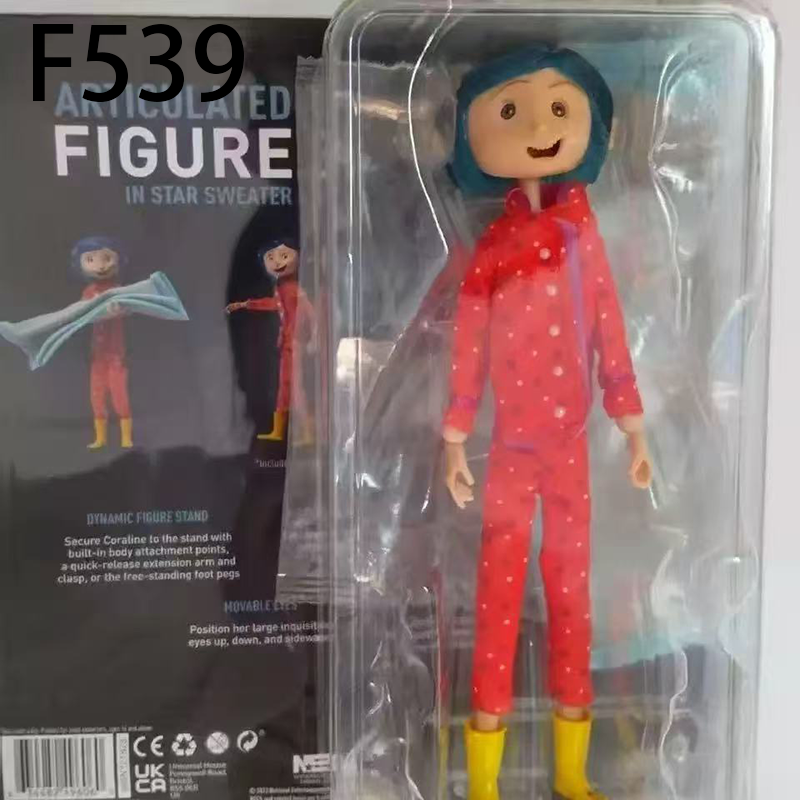 Coraline Pajama Action Figure Poseable Movie Collection Model Toy High Detail Character Ornament Desk Shelf Gift Fans