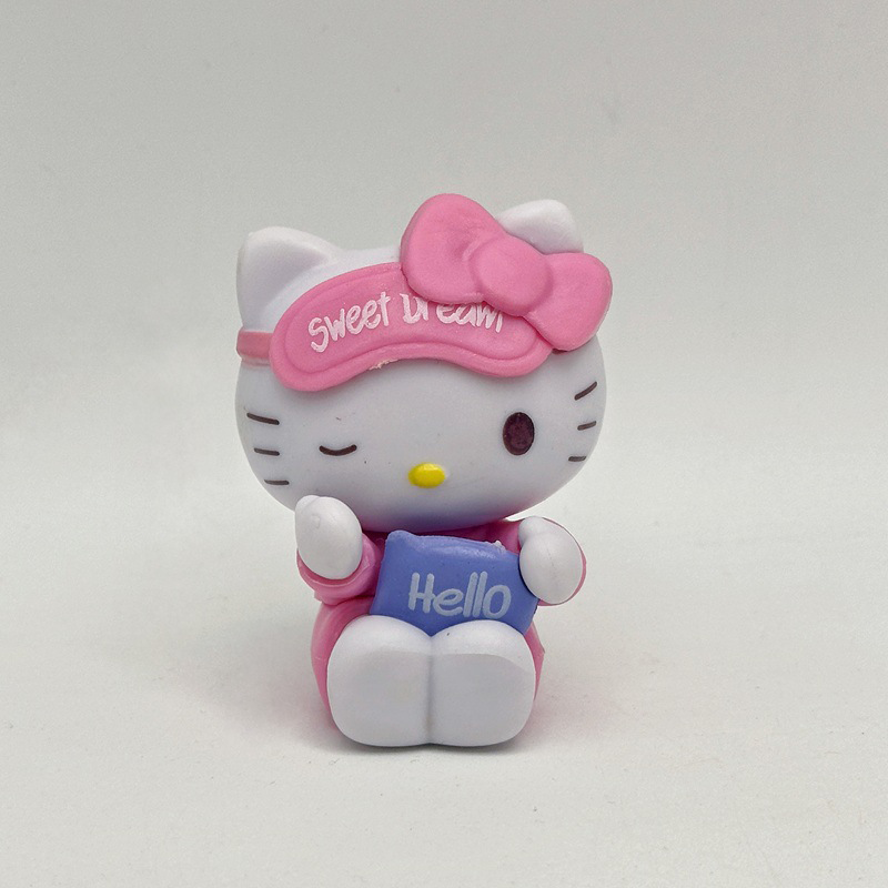 Hello Kitty 6 PCS Statue Figure Set Cute Cartoon Collection Model Toy Kawaii Character Ornament Desk Shelf Gift Fans