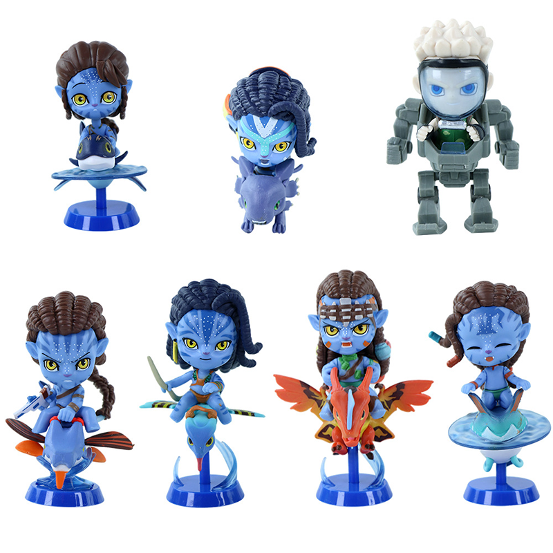 Avatar Statue Figure 7-Piece Set Collection Model Toy High-Detail Movie Inspired Fantasy Figures Fans Collectors Gift Decoraion ﻿