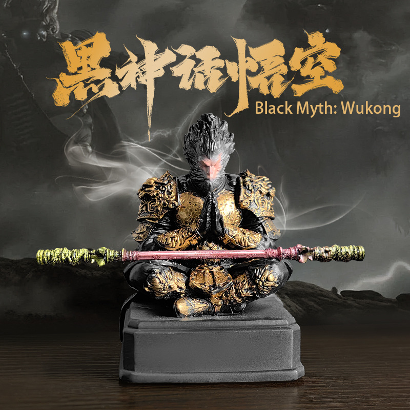 Black Myth Wukong Statue Figure Toy Detailed Display Model Gamers Anime Fans & Collectors Gift Decoration