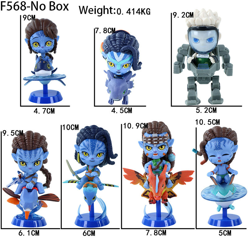 Avatar Statue Figure 7-Piece Set Collection Model Toy High-Detail Movie Inspired Fantasy Figures Fans Collectors Gift Decoraion ﻿