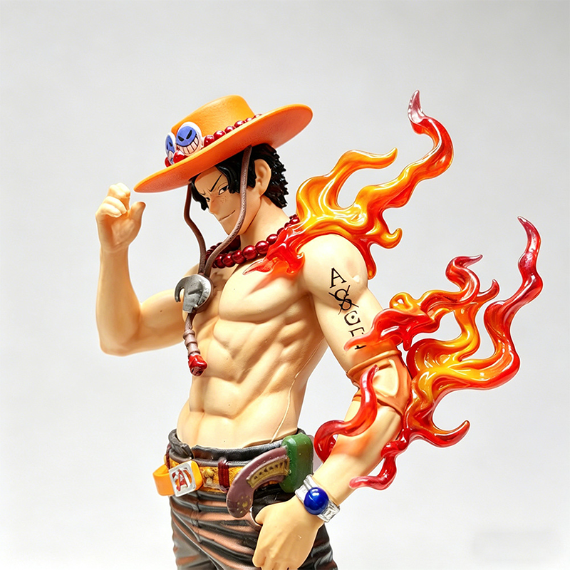 One Piece Portgas D. Ace Dream Hat Pose Statue Figure Toy High-Detail Anime Display Model Fans Collectors Gift Decoration