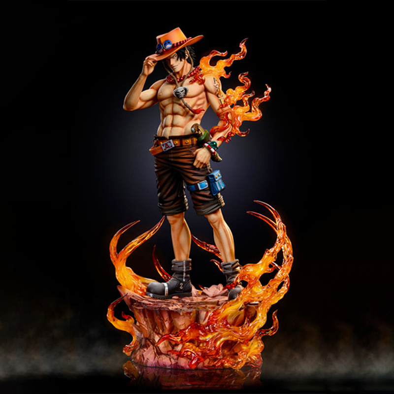 One Piece Portgas D. Ace Dream Hat Pose Statue Figure Toy High-Detail Anime Display Model Fans Collectors Gift Decoration