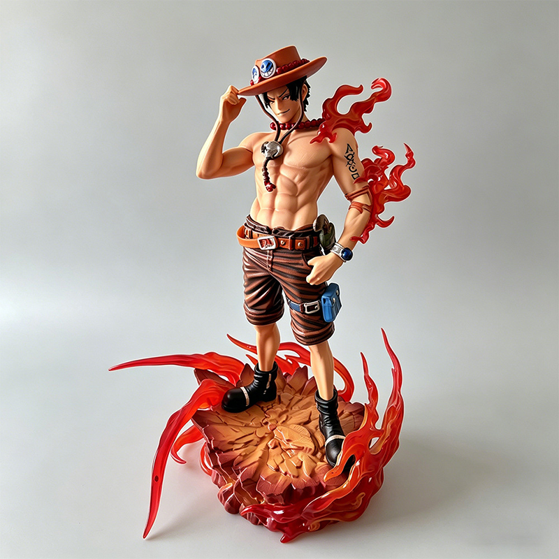One Piece Portgas D. Ace Dream Hat Pose Statue Figure Toy High-Detail Anime Display Model Fans Collectors Gift Decoration