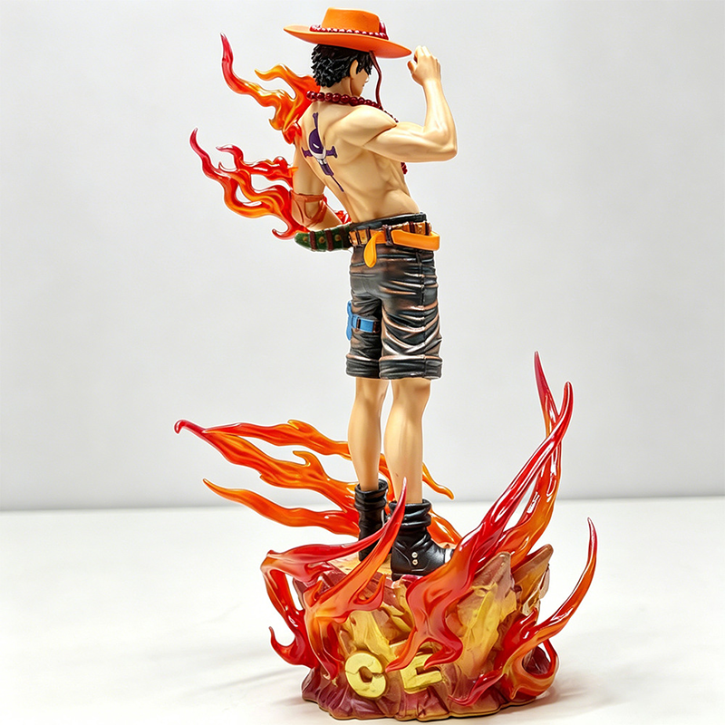 One Piece Portgas D. Ace Dream Hat Pose Statue Figure Toy High-Detail Anime Display Model Fans Collectors Gift Decoration