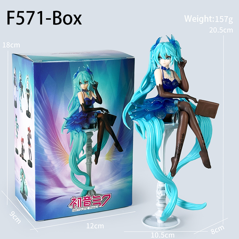 Hatsune Miku Eternal Night Series Statue Figure Toy High-Detail Anime Collection Model Fans Collectors Gift Decoration
