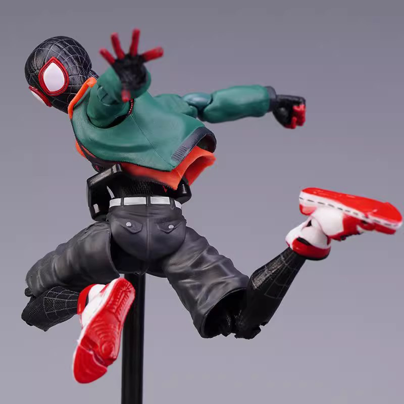 Spider-Man Miles Morales Action Figure Toy Movable Joint Anime Display Model Fans Collectors Gift Decoration